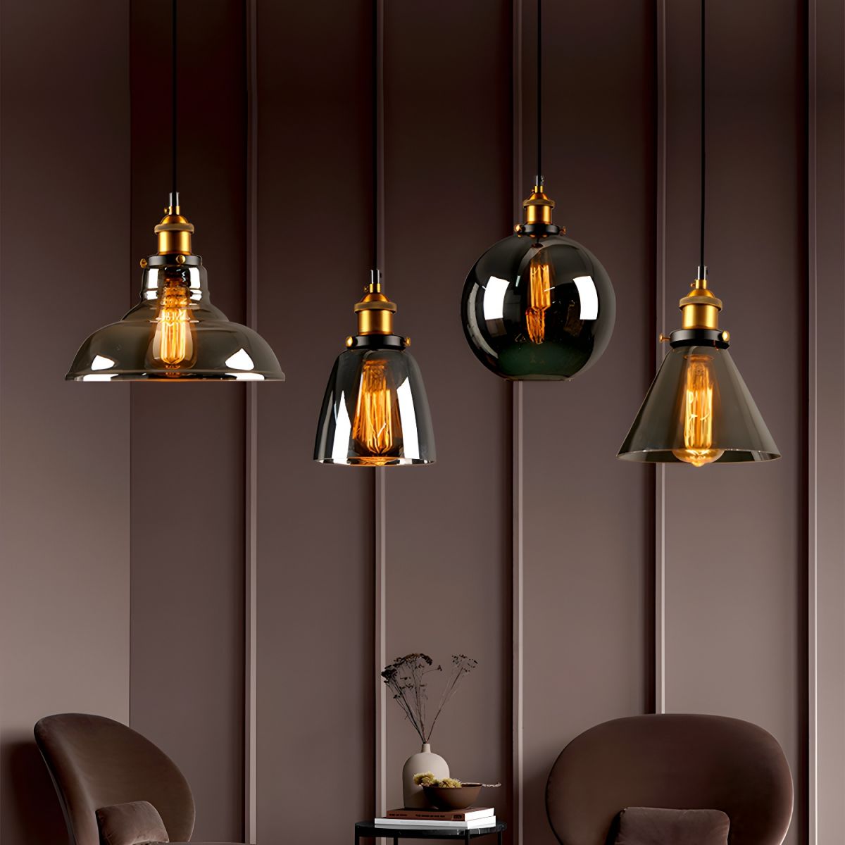 Classic Glass Hanging Light