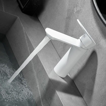 Modern Single Handle Brass Bathroom Sink Faucet