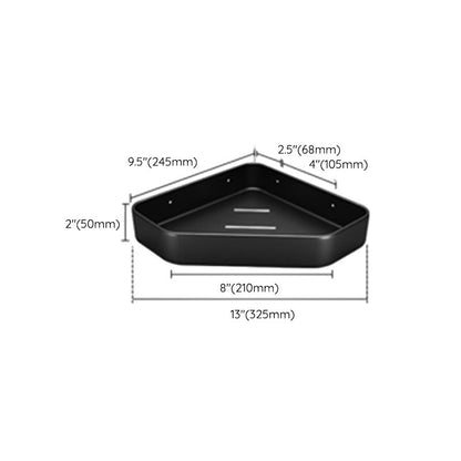 Stylish Black Bathroom Shelf Set Rustproof 1/2/3 Piece
