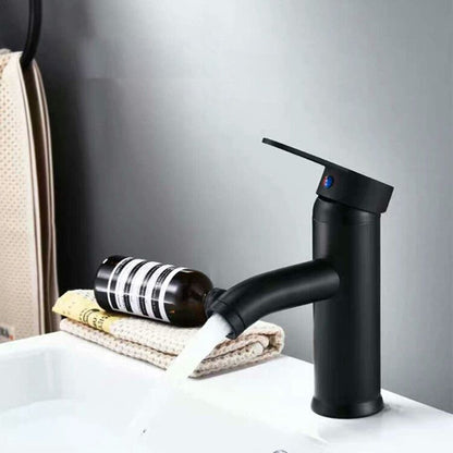 Contemporary Stainless Steel Bathroom Sink Faucet