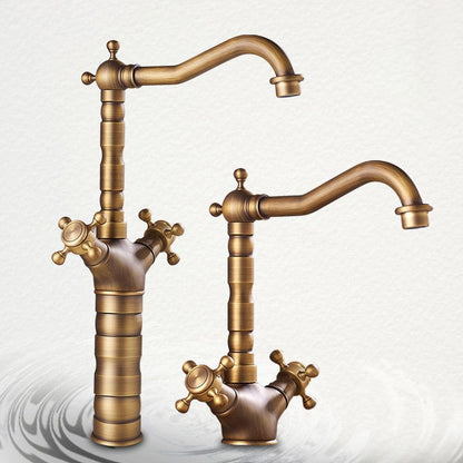 Modern Wide Spread Bath Faucet with Cross Handle Sink Mixer