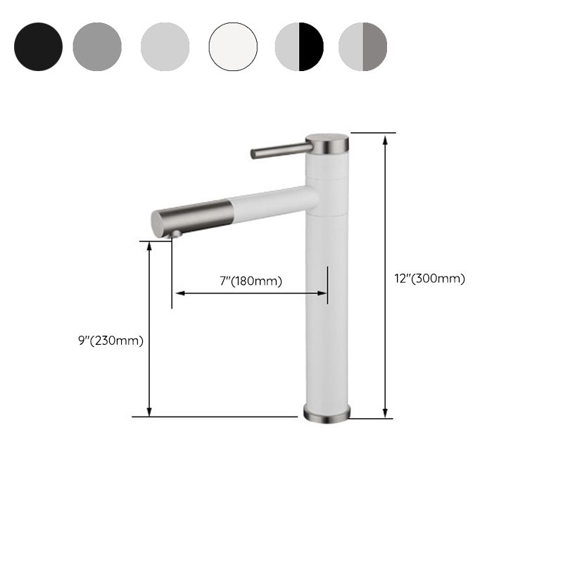Contemporary Single Handle Stainless Steel Kitchen Faucet