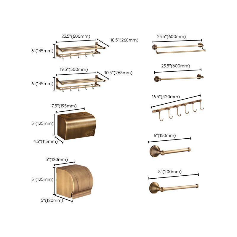 Classic Gold Bath Hardware Set