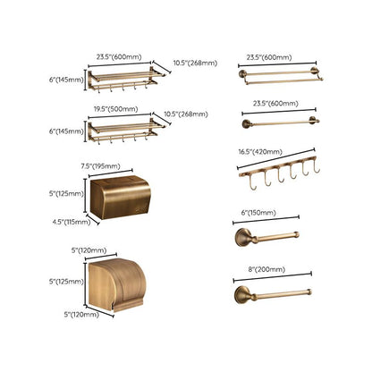 Classic Gold Bath Hardware Set