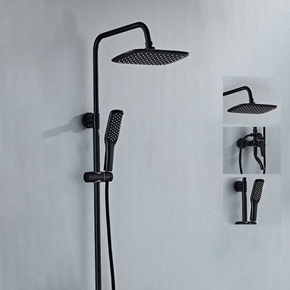 Cofik | Contemporary Wall Mount Shower Set with Adjustable Flow