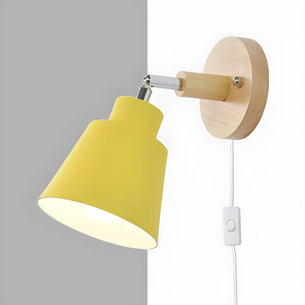 Rustic Wood Tone Table Lamp