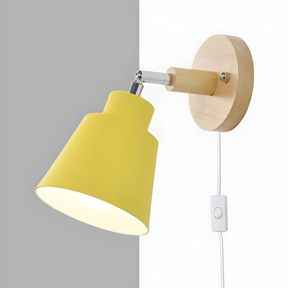 Rustic Wood Tone Table Lamp