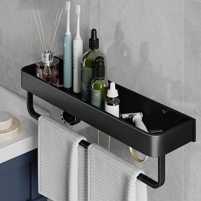 Modern Aluminum Bath Shelf Storage Set