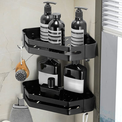 Contemporary 3-Piece Bathroom Accessory Set Stainless Steel Shelf