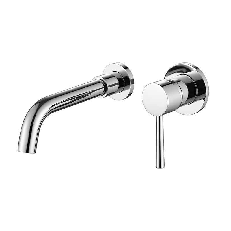 Modern Single Handle Wall Mount Bathroom Faucet
