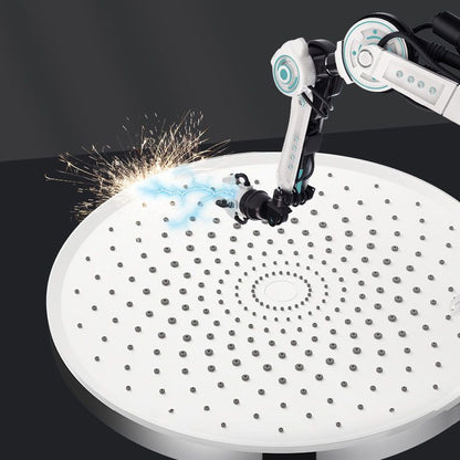 Round High Pressure Wall Mount Shower Head with Spray
