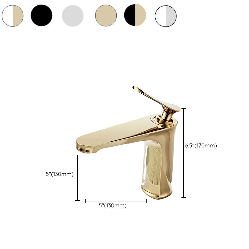 Single Handle Bathroom Faucet Round Brass Sink Mixer Tap
