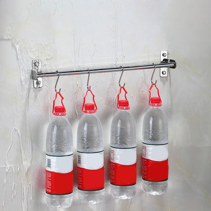 Silver 3-Piece Bathroom Accessory Set Modern Holder