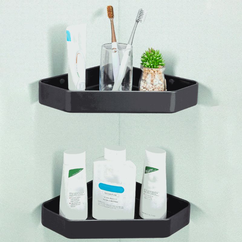 Stylish Bathroom Shelf Set with Towel Holder & Storage