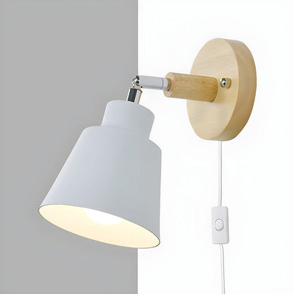 Rustic Wood Tone Table Lamp