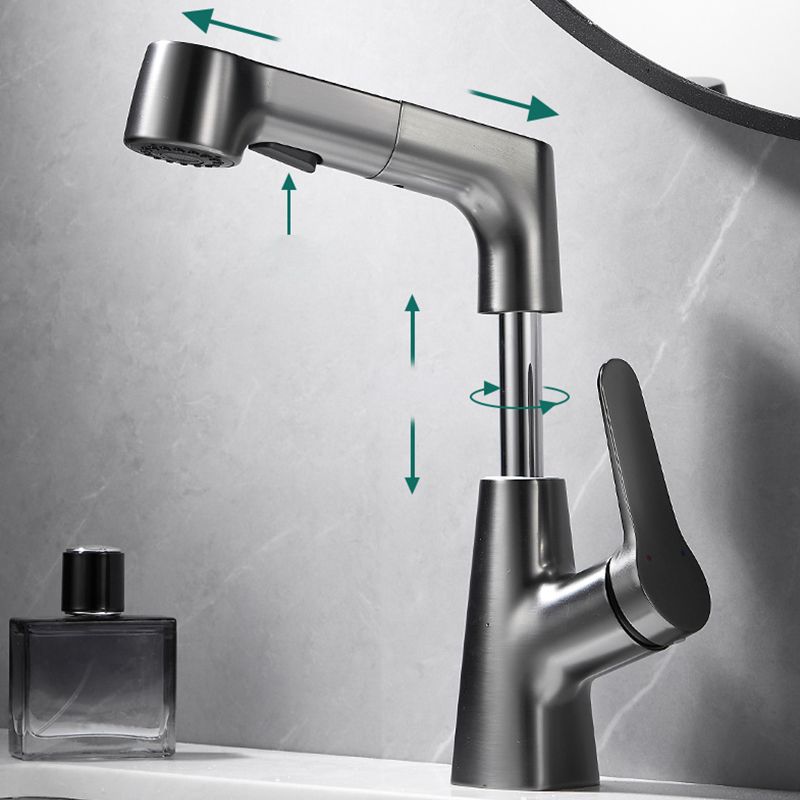 Modern Extendable Kitchen Sink Faucet with Lever Handle