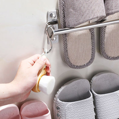 Silver 3-Piece Bathroom Accessory Set Modern Holder