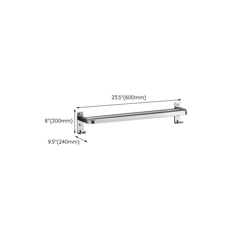 Luxury Chrome Bathroom Accessory Set with Towel Rack