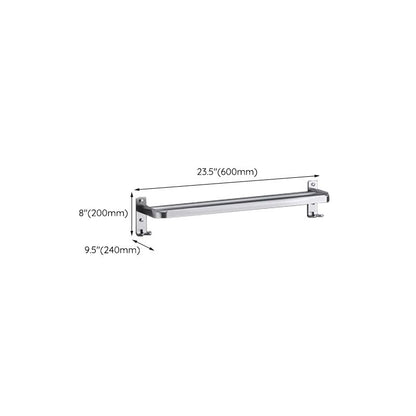 Luxury Chrome Bathroom Accessory Set with Towel Rack