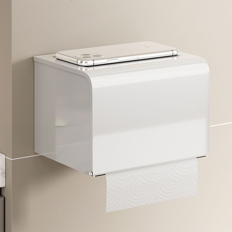 Contemporary Bathroom Accessory Set Towel Bar White Shelf