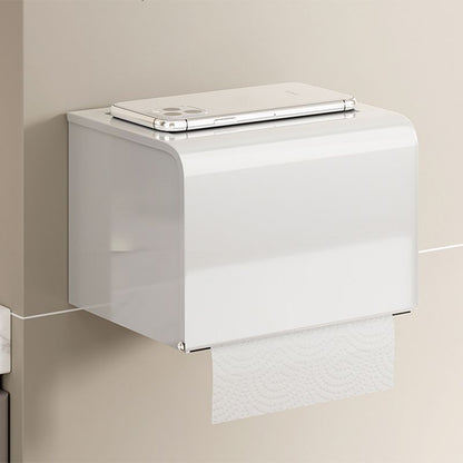 Contemporary Bathroom Accessory Set Towel Bar White Shelf