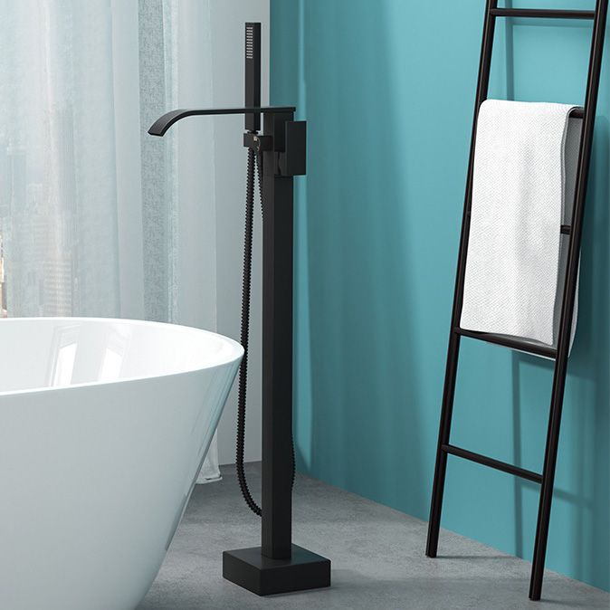 Luxury Copper Floor Mount Freestanding Tub Faucet