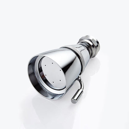 Silver Round Wall Mount Shower Head Stainless Steel