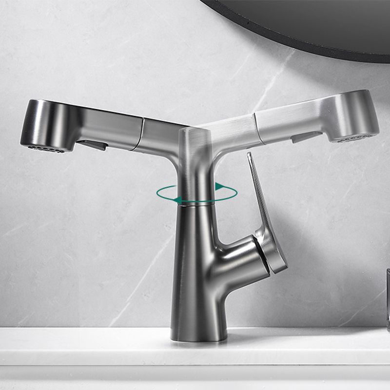 Modern Extendable Kitchen Sink Faucet with Lever Handle