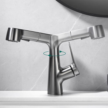 Modern Extendable Kitchen Sink Faucet with Lever Handle
