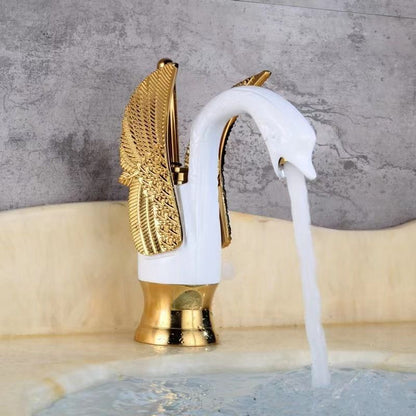 Luxury Brass Bathroom Faucet Single Handle Mixer Tap