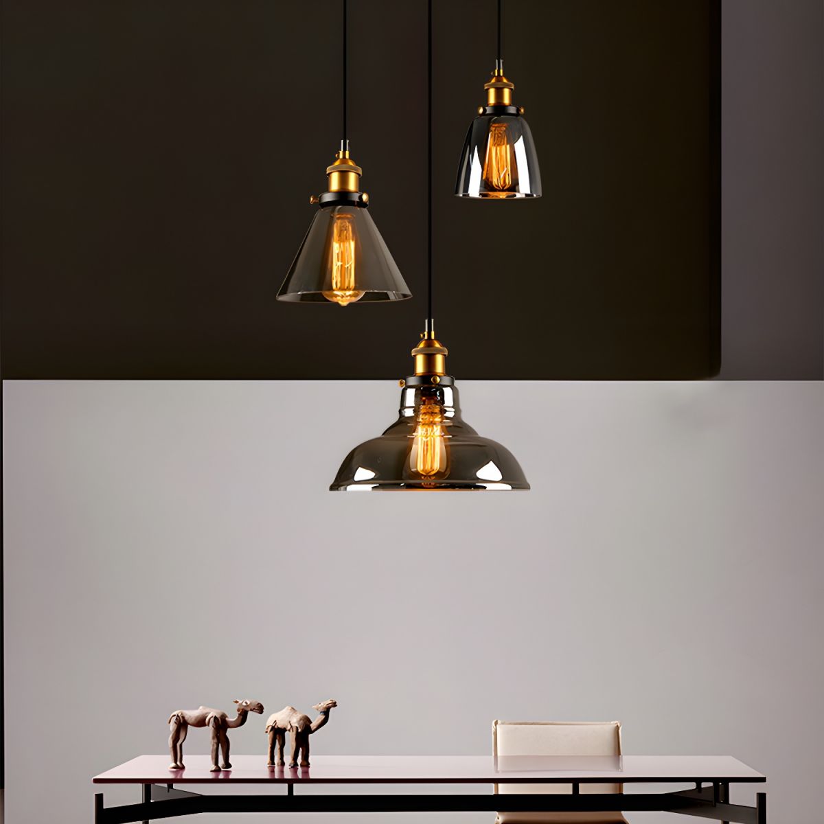 Classic Glass Hanging Light