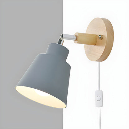 Rustic Wood Tone Table Lamp