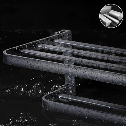 Stylish Bathroom Shelf Set with Towel Holder & Storage