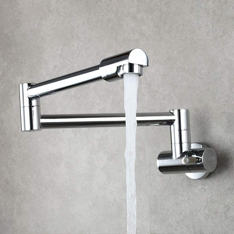Compact Wall Mount Single Handle Kitchen Faucet
