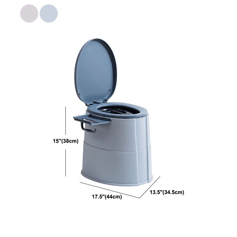 Compact Round Floor Mount Toilet Bowl for Bathroom