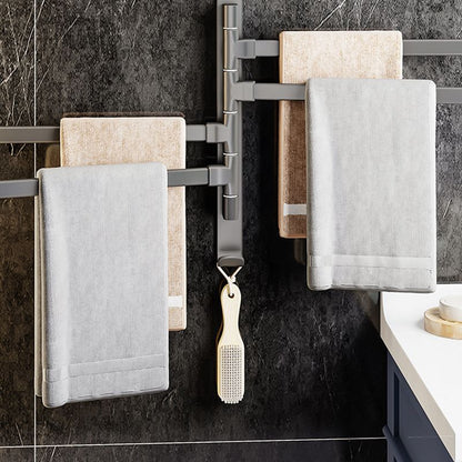 Modern Grey Bathroom Accessories Aluminium Towel Rack