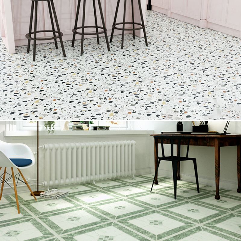 Easy Install Vinyl Floor Tiles with Diamond Pattern