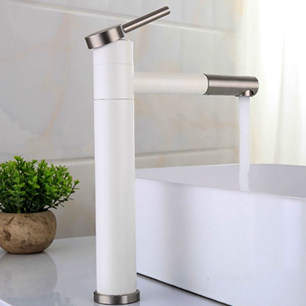 Contemporary Single Handle Stainless Steel Kitchen Faucet