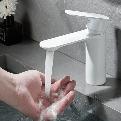 Modern Single Handle Brass Bathroom Sink Faucet