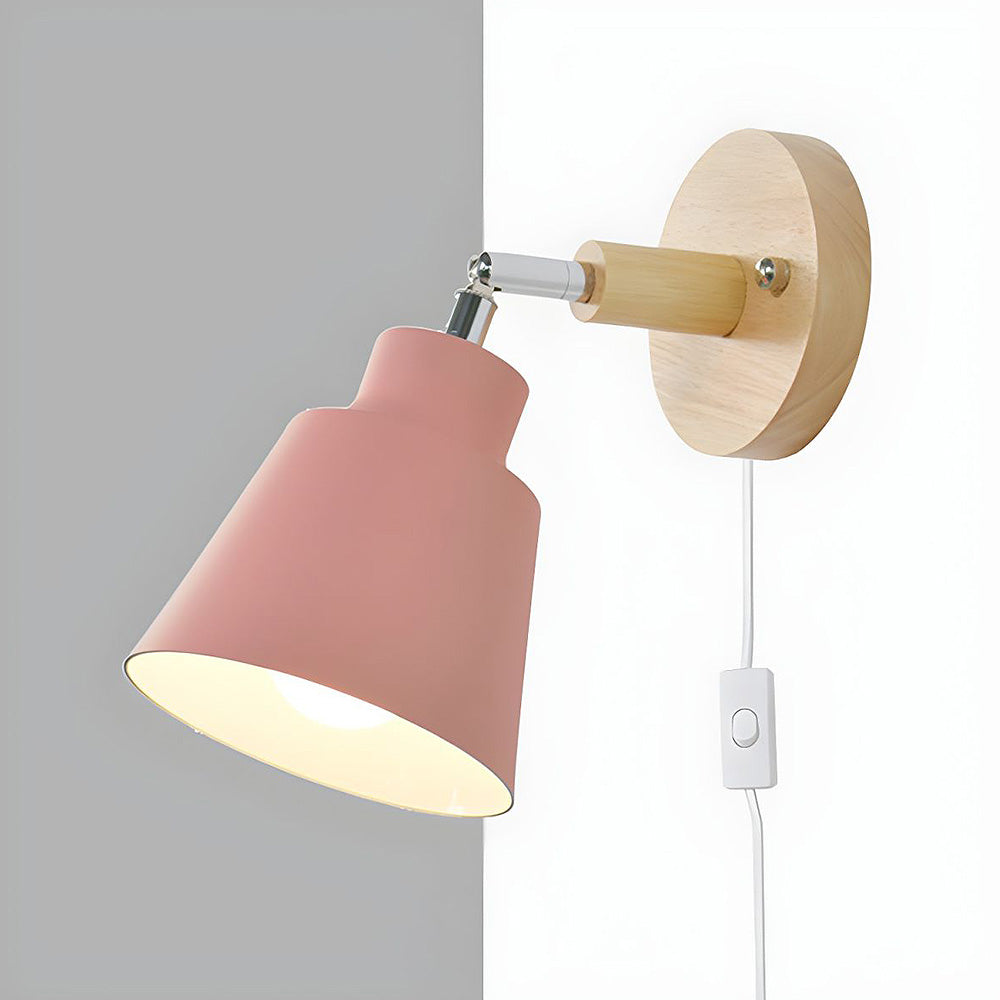 Rustic Wood Tone Table Lamp