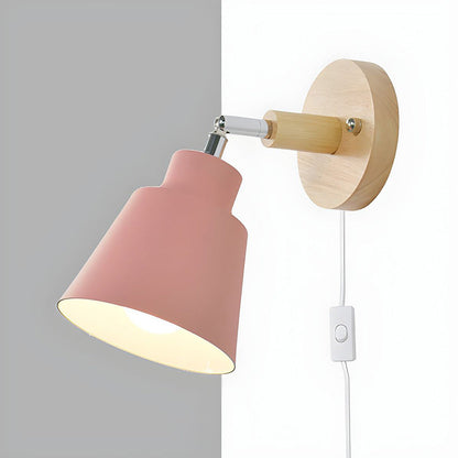 Rustic Wood Tone Table Lamp
