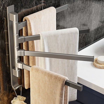 Modern Grey Bathroom Accessories Aluminium Towel Rack