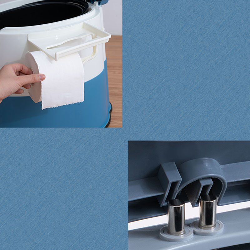 Compact Round Floor Mount Toilet Bowl for Bathroom