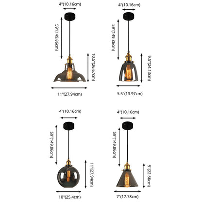 Classic Glass Hanging Light