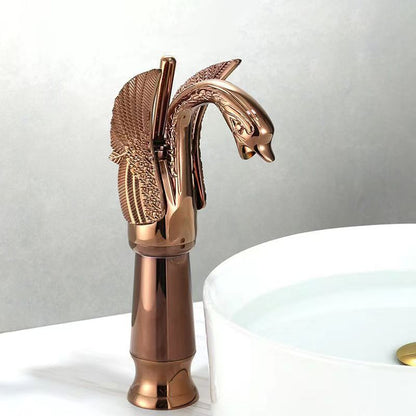 Luxury Brass Bathroom Faucet Single Handle Mixer Tap