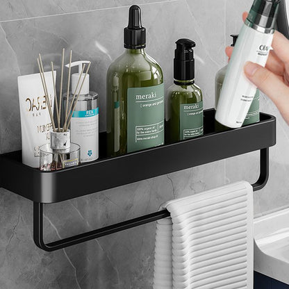 Modern Aluminum Bath Shelf Storage Set