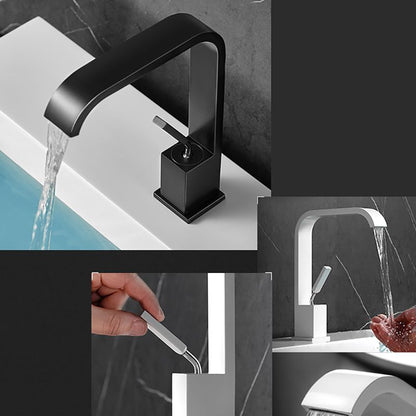 Contemporary Chrome Widespread Bathroom Sink Faucet