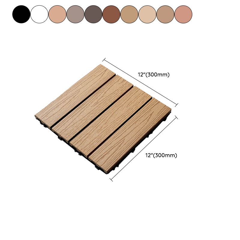 Natural Wood Outdoor Patio Tiles