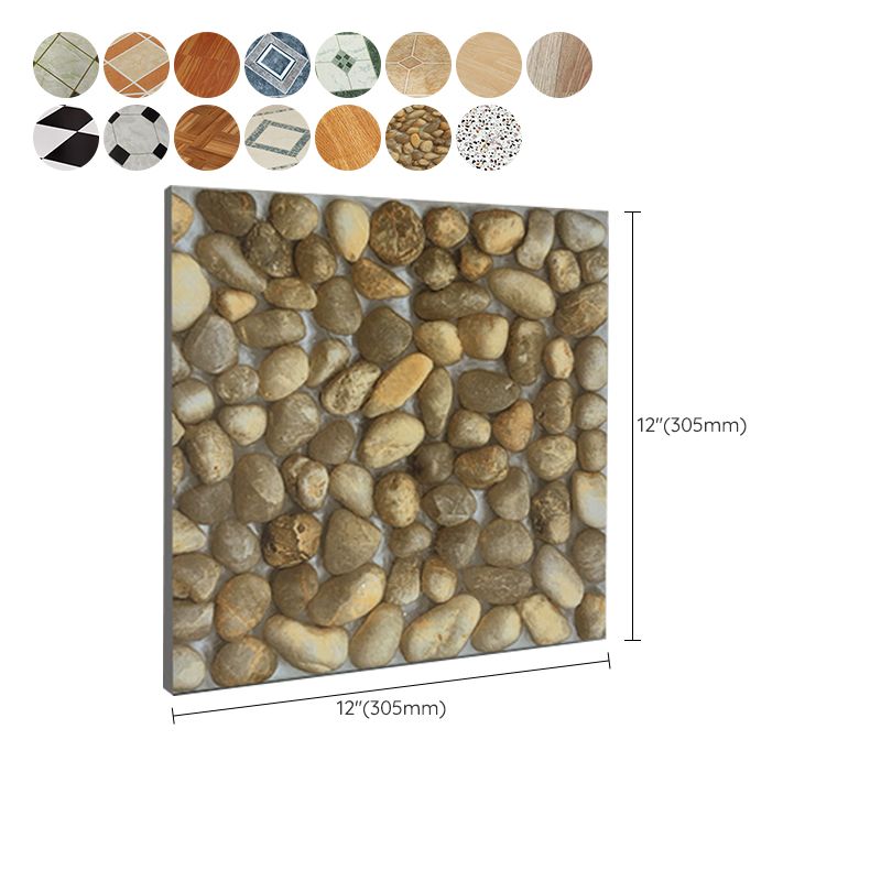 Easy Install Vinyl Floor Tiles with Diamond Pattern