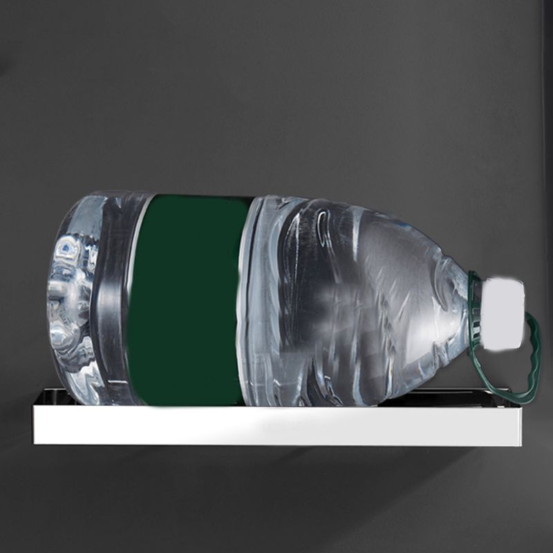 Modern 2-Piece Stainless Steel Bathroom Shelf Set